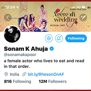 Sonam K Ahuja